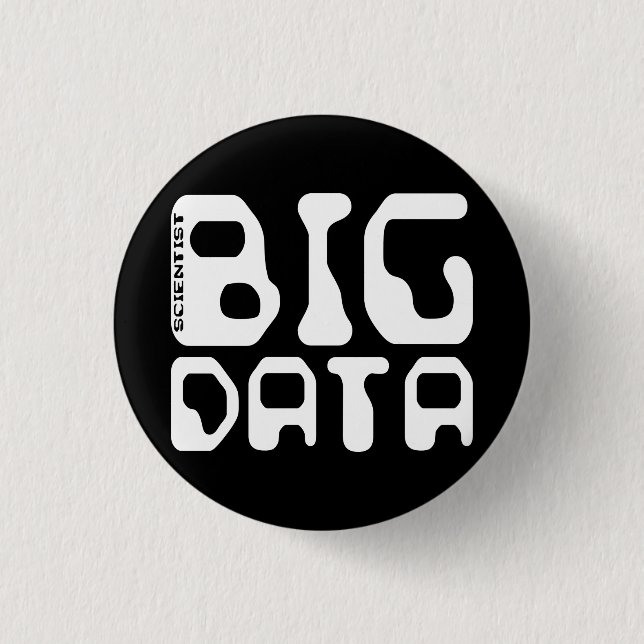 Big Data Scientist 3 Cm Round Badge (Front)
