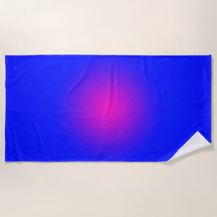 Big Day for the Blue and Magenta Beach Towel