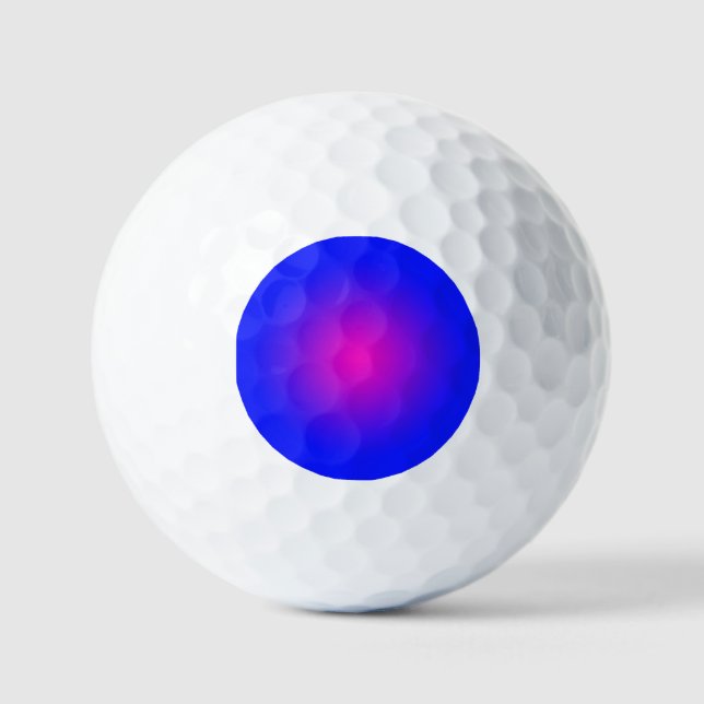 Big Day for the Blue and Magenta   Golf Balls (Front)