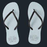 Big day getaway ocean blue destination wedding<br><div class="desc">It's not a want; it's a need. You need matching flip flops for your destination wedding. Designed to coordinate with the Lea Delaveris Design "Big Day Getaway" collection, these sandals are perfect for the bride, groom, wedding party, guests - everyone! They're a fun souvenir and couldn't be more fitting for...</div>