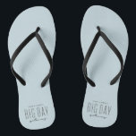 Big day getaway ocean blue destination wedding jandals<br><div class="desc">It's not a want; it's a need. You need matching flip flops for your destination wedding. Designed to coordinate with the Lea Delaveris Design "Big Day Getaway" collection, these sandals are perfect for the bride, groom, wedding party, guests - everyone! They're a fun souvenir and couldn't be more fitting for...</div>