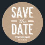 Big Day Save The Date Sticker<br><div class="desc">Perfect for couples who share a love of beer,  this Perfect Brew sticker is perfect as favour stickers or envelope seals. Matching invitations available at berryberrysweet.com</div>
