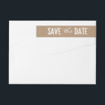 Big Day Save The Date Wraparound Address Label<br><div class="desc">Design © Berry Berry Sweet { www.berryberrysweet.com }. Matching cards available.</div>
