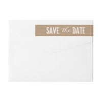 Big Day Save The Date Wraparound Address Label