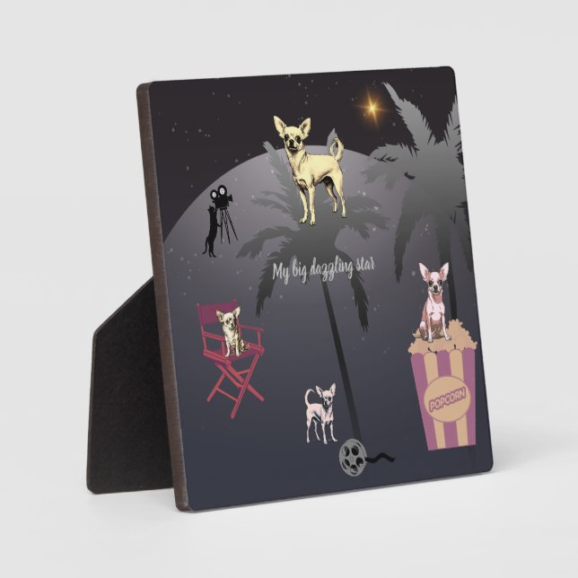 Big Dazzling Star  Plaque (Front)