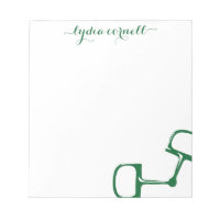 Big Dee Snaffle Bit Horse Notepad - Hunter