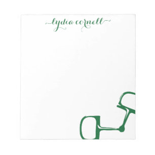 Big Dee Snaffle Bit Horse Notepad - Hunter