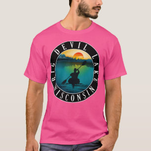 Big Devil Lake Wisconsin Kayaking T-Shirt
