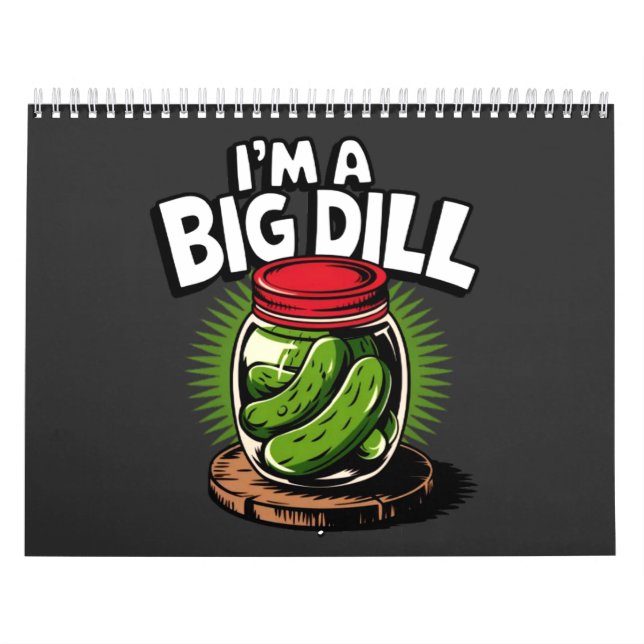 Big Dill Pickle Jar Graphic for Pickle Lovers Calendar (Cover)