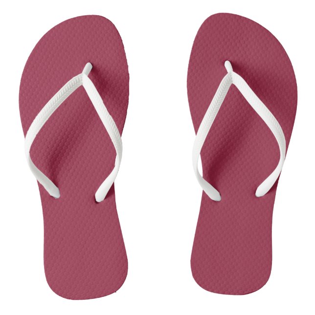 Big dip o’ruby  (solid colour) jandals (Footbed)