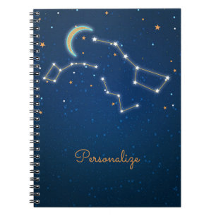 Big Dipper Star Gazing Constellation Celestial Spiral Notebook