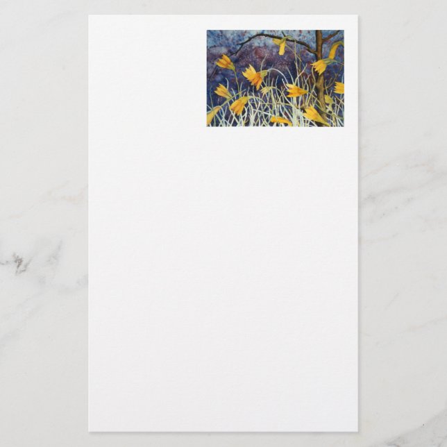 "Big Ditch Lily" Floral Stationery (Front)