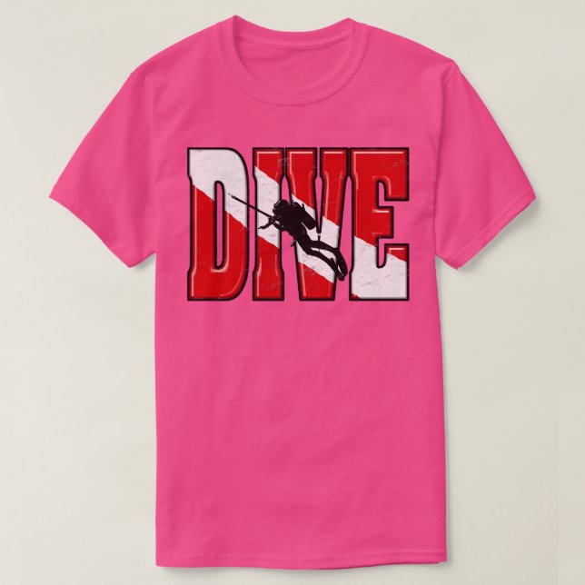 Big Dive Original Scuba Diving DIVE  spearfishing  T-Shirt (Design Front)