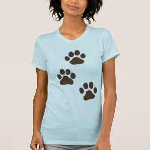 Big Dog Paw Prints T-Shirt