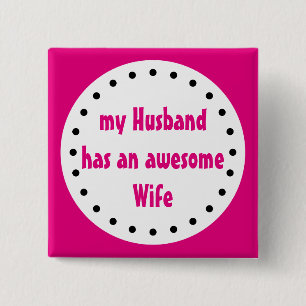 Big Dot white + Dots black + your backg. & ideas 15 Cm Square Badge