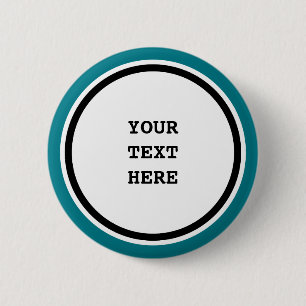 Big Dot white & Ring black + your backg. & ideas 6 Cm Round Badge