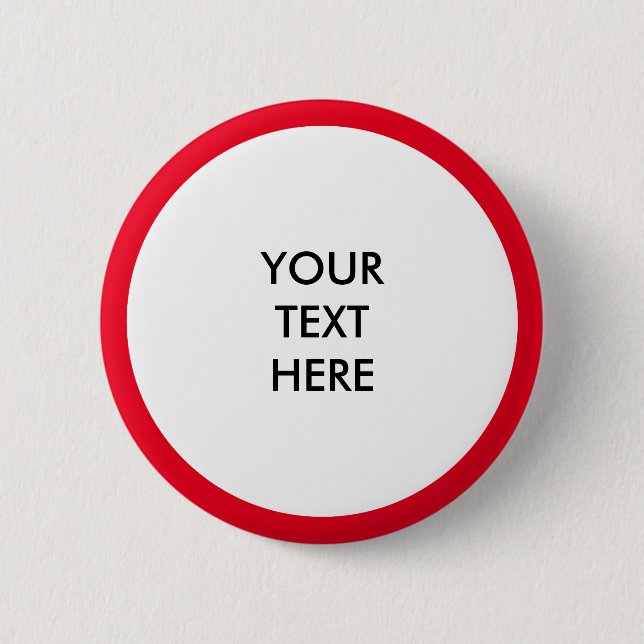 Big Dot white + your backg. & ideas 6 Cm Round Badge (Front)