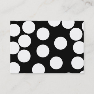Big Dots in Black and White. Business Card