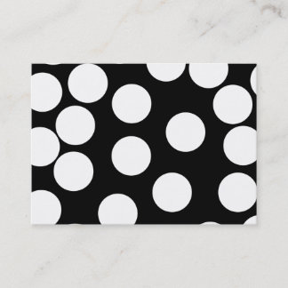 Big Dots in Black and White. Business Card