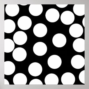 Big Dots in Black and White. Poster