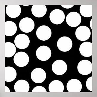 Big Dots in Black and White. Poster