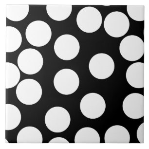 Big Dots in Black and White. Tile