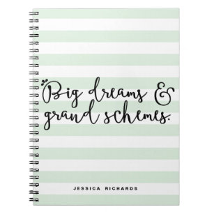 Big Dreams & Grand Schemes Personalised Notebook