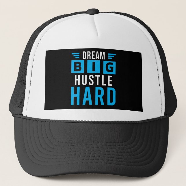 Big Dreams Hard Hustle Motivational Cap (Front)