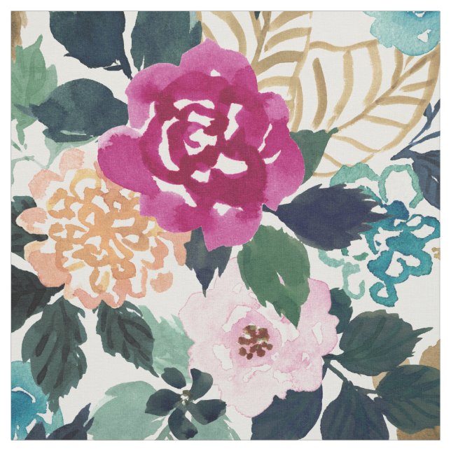 BIG DREAMS Large Scale Bold Floral Fabric (Swatch)