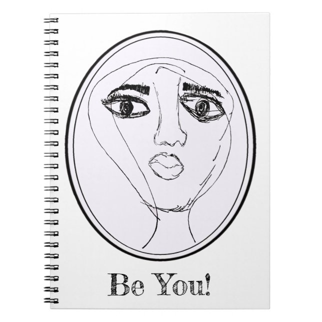 Big Ead Face (Lottie)  Notebook (Front)