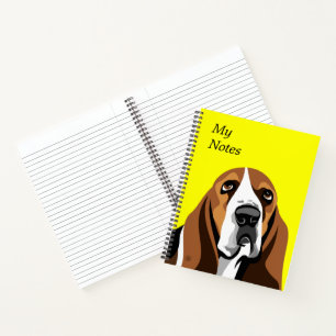 Big Ears Basset Hound Dog Notebook
