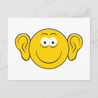 Big Ears Face Postcard