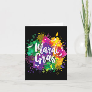 Big Easy Vibes Mardi Gras Fat Tuesday New Orleans Card