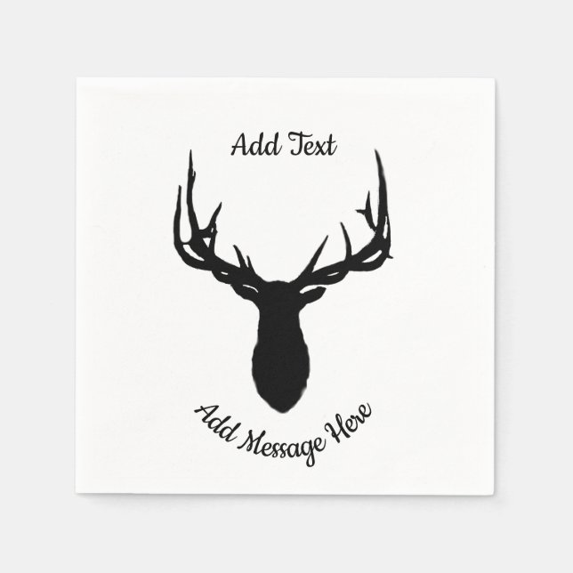 Big Elk, Add Text and Massage Napkin (Front)