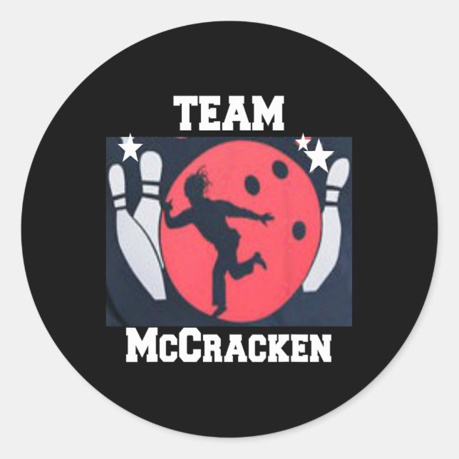 Big Ern Mccracken Funny King Pin Bowling T Shirt 1 Classic Round Sticker (Front)
