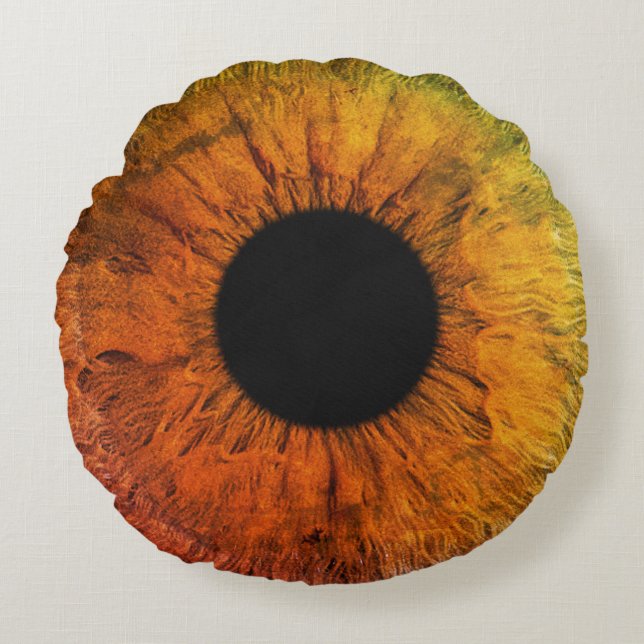 Big Eye Ball (Style: 8) Round Cushion (Front)