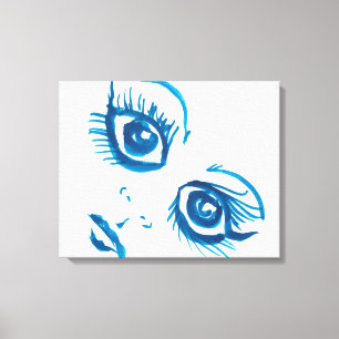 Big Eye Blue Print