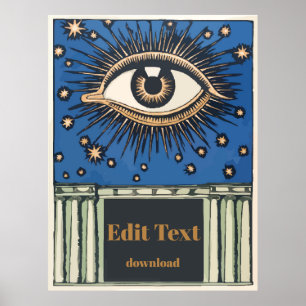 Big Eye, edit text, Poster