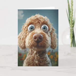 Big-Eyed Australian Labradoodle Card