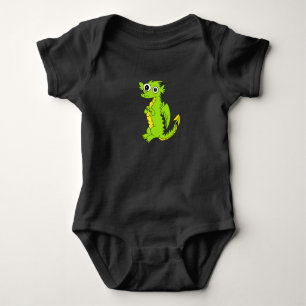 Big Eyed Cartoon Dragon Baby Top