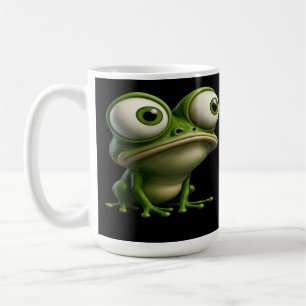 Big-Eyed Cartoon Frog Coffee Mug