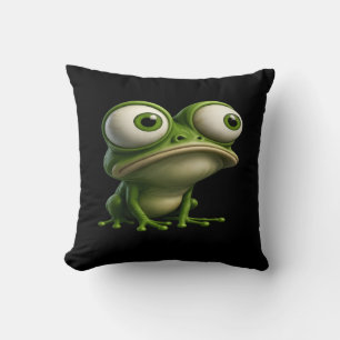Big-Eyed Cartoon Frog Cushion