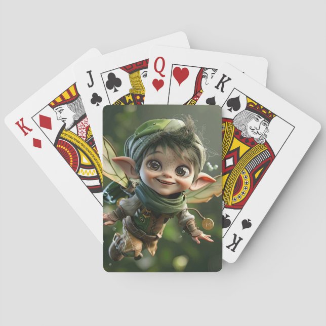  big eyed elf playing cards (Back)
