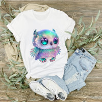 Big Eyed Multicolored Owl Graphic