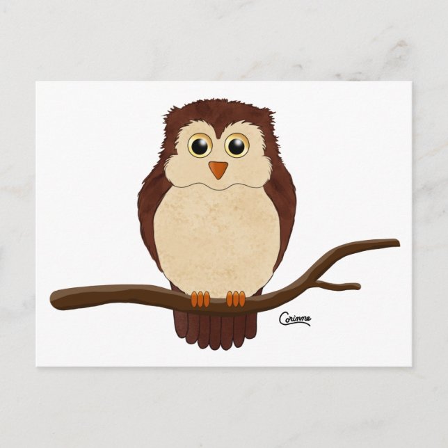 Big Eyed Owl - Postcard (Front)