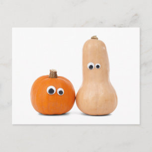 Big Eyed Pumpkin and Squash Postcard