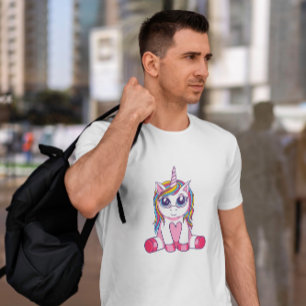 Big Eyed Unicorn   T-Shirt