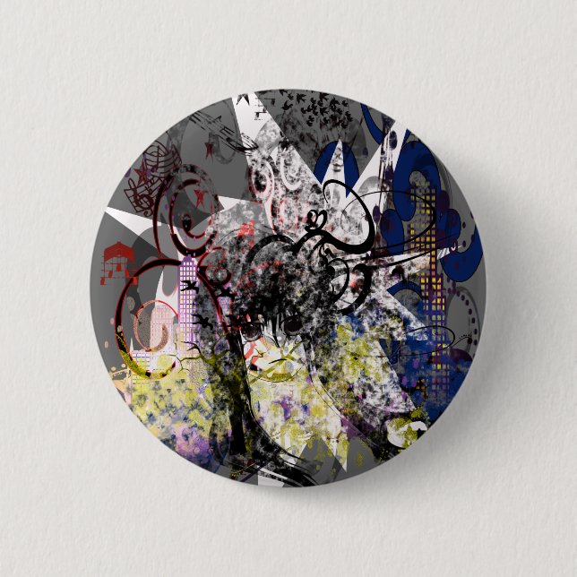 Big Eyes 6 Cm Round Badge (Front)