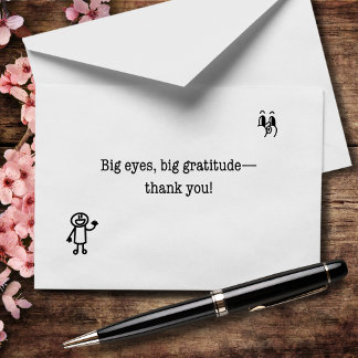 Big Eyes Big Gratitude Thank You Card
