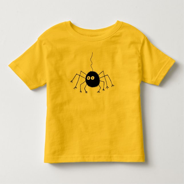 Big Eyes Black Spider T-Shirt (Front)